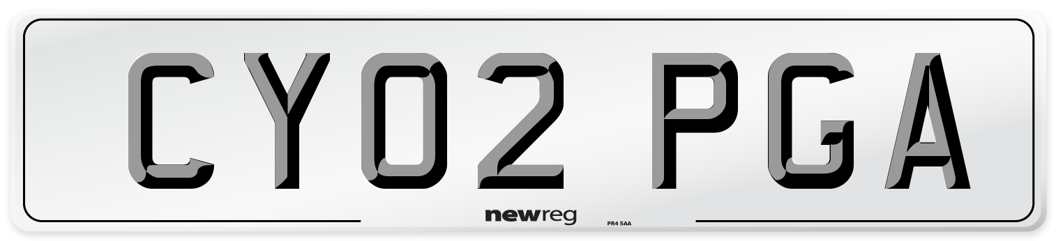 CY02 PGA Number Plate from New Reg